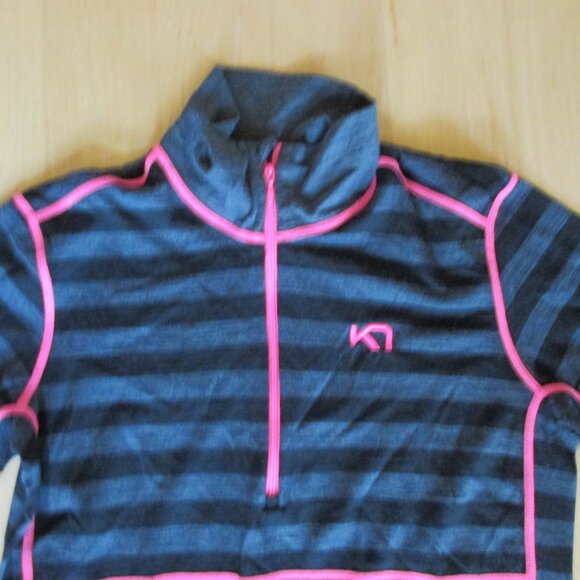 Kari Traa Wool half zip top womens large - Picture 2 of 8